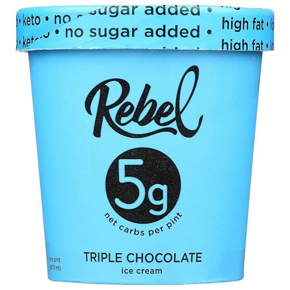 Rebel Ice Cream Triple Chocolate 16oz (Frozen)