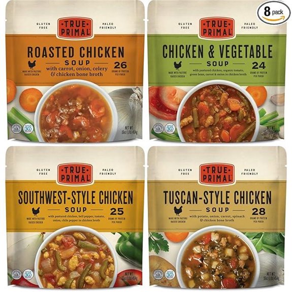 True Primal Chicken Variety 8-Pack Bone Broth Ready-to-Eat