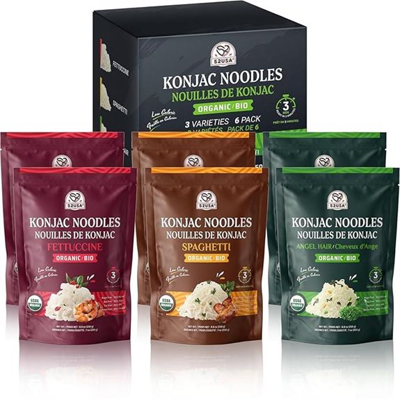 52USA Organic Konjac Shirataki Noodles Variety Pack