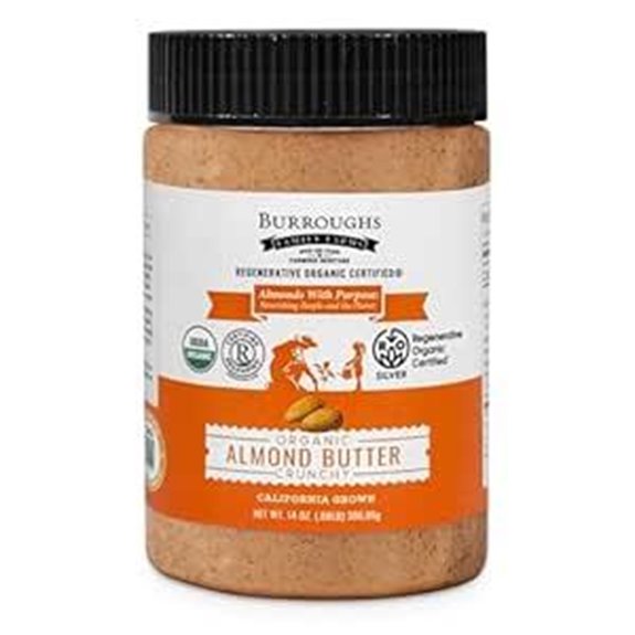 USDA Organic Crunchy Almond Butter 14 oz