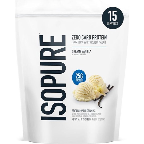 Isopure Zero Carb Whey Isolate Protein Powder Vanilla