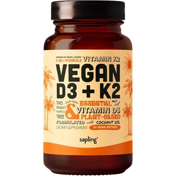 Vegan D3 + K2 Vitamin D3 60 Softgels