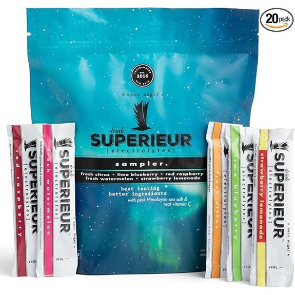 Vegan Electrolyte Powder Packets &ndash; Keto Non-GMO Zero Sugar