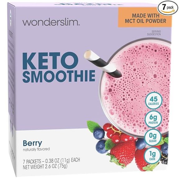 WonderSlim Keto Smoothie with Berry C8 MCT Oil