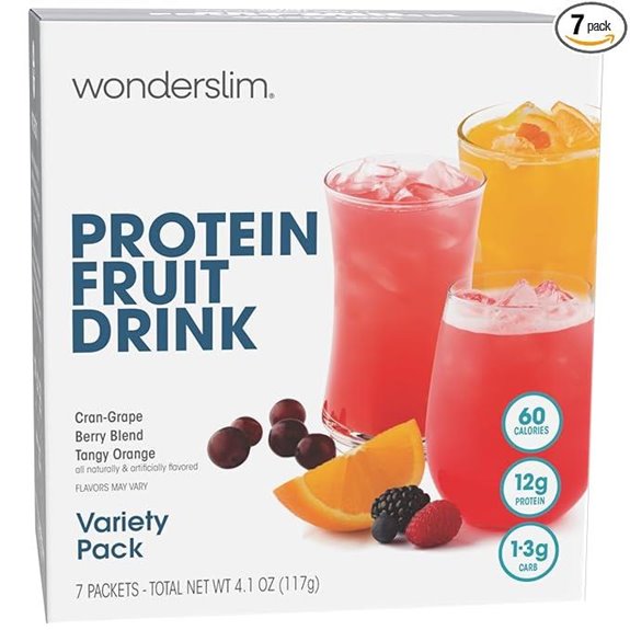 WonderSlim Protein Fruit Drink Variety Pack (7ct)