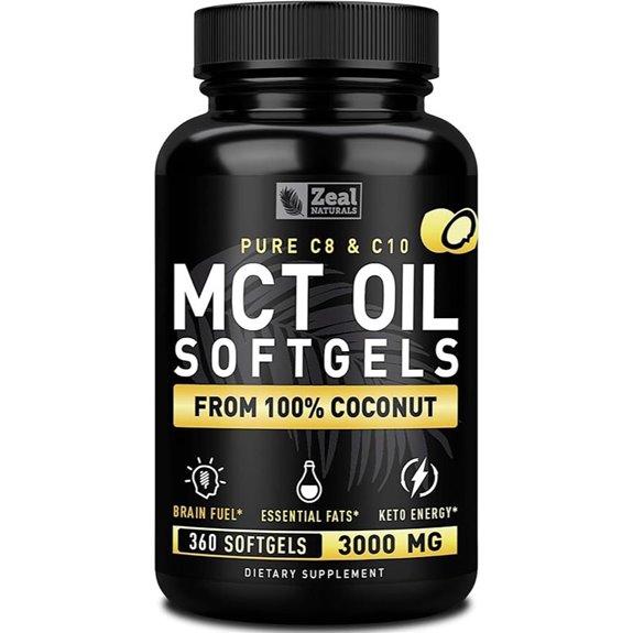 Zeal Naturals MCT Oil Capsules 3000mg (360)